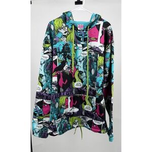 Vintage Burton Y2k Pop Art Comic Strip Hoodie